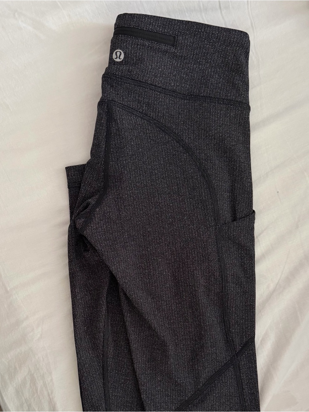 lululemon athletica Leggings, Heathered Charcoal Grey with Side Pockets